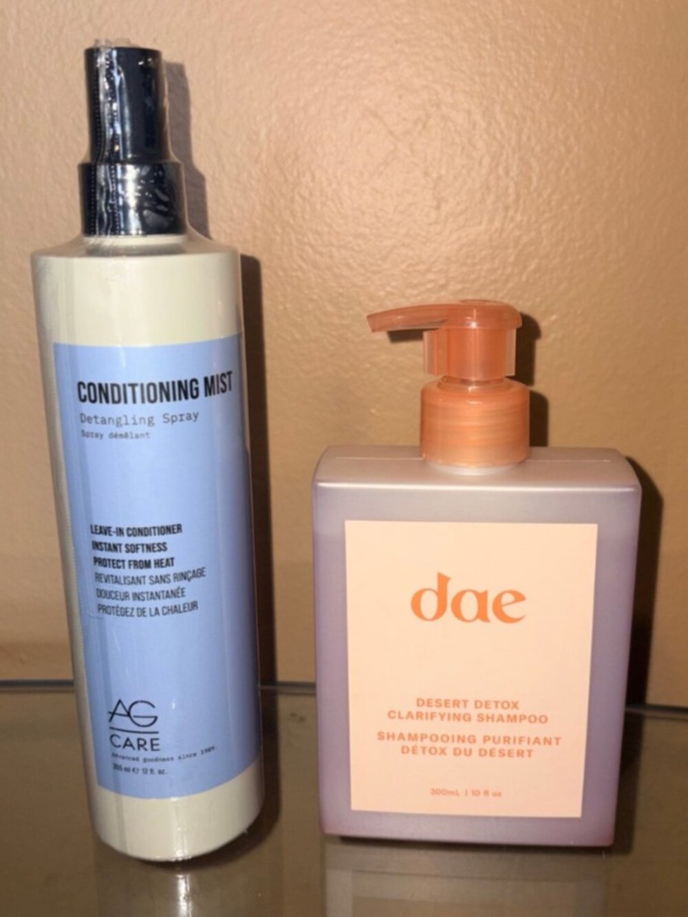 Dae Desert Detox Clarifying Shampoo + AG Care Conditioning Mist Detangling Spray
